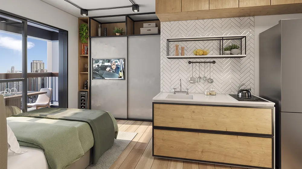 Apartamento, 1 quarto, 28 m² - Foto 4