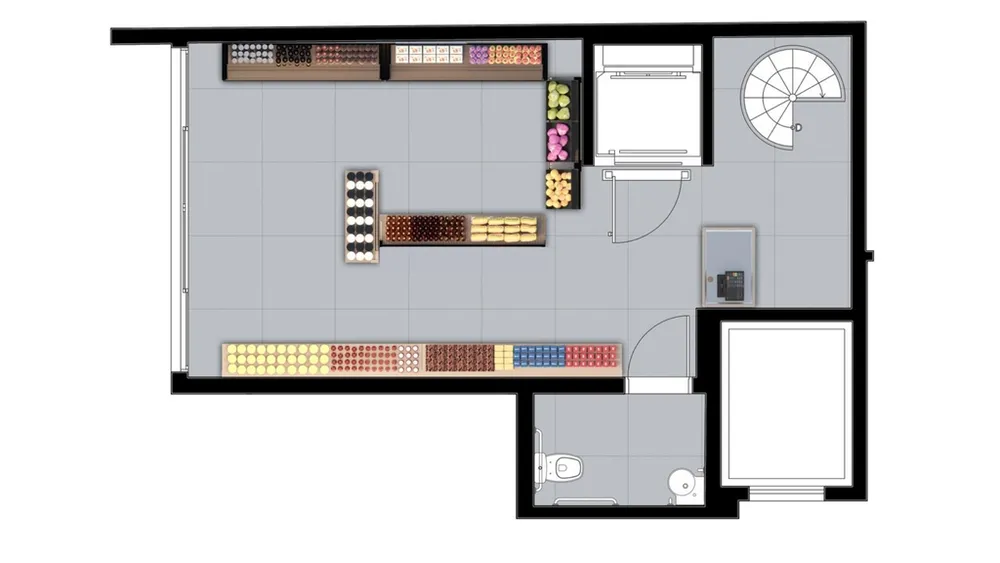 Loja-Salão, 75 m² - Foto 3