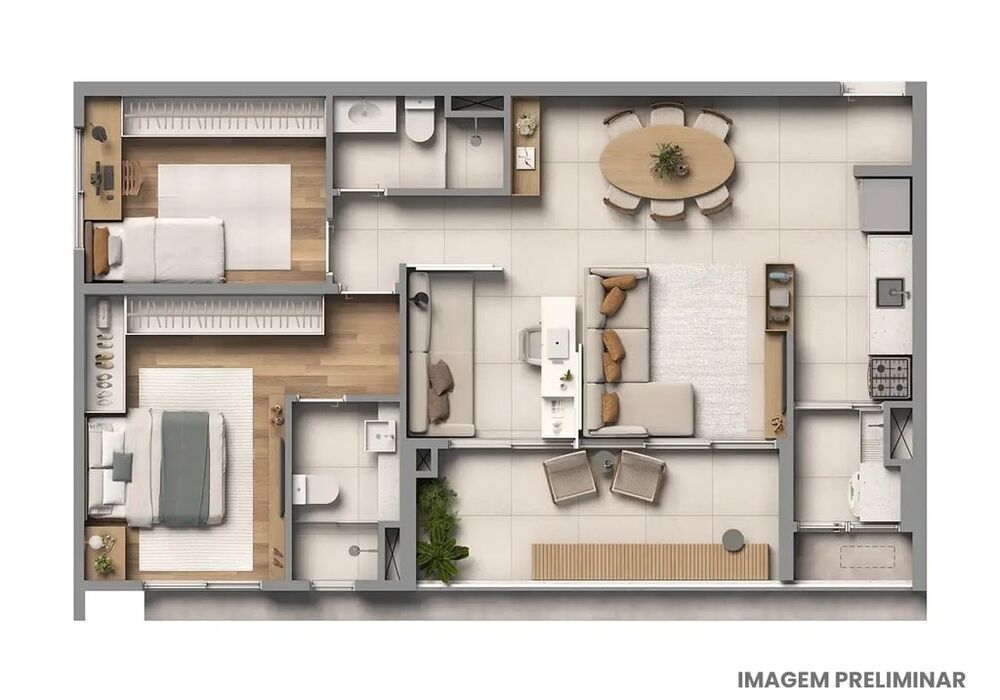 Apartamento, 3 quartos, 77 m² - Foto 4