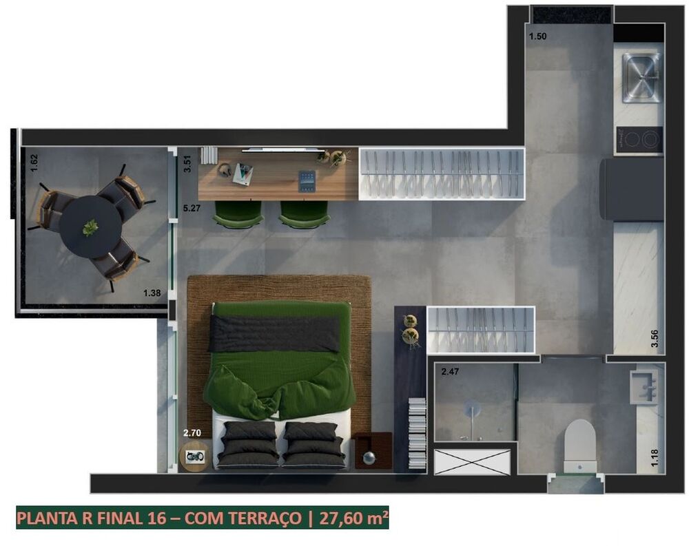 Apartamento, 1 quarto, 22 m² - Foto 14