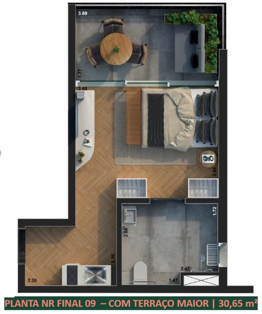 Apartamento, 1 quarto, 22 m² - Foto 9