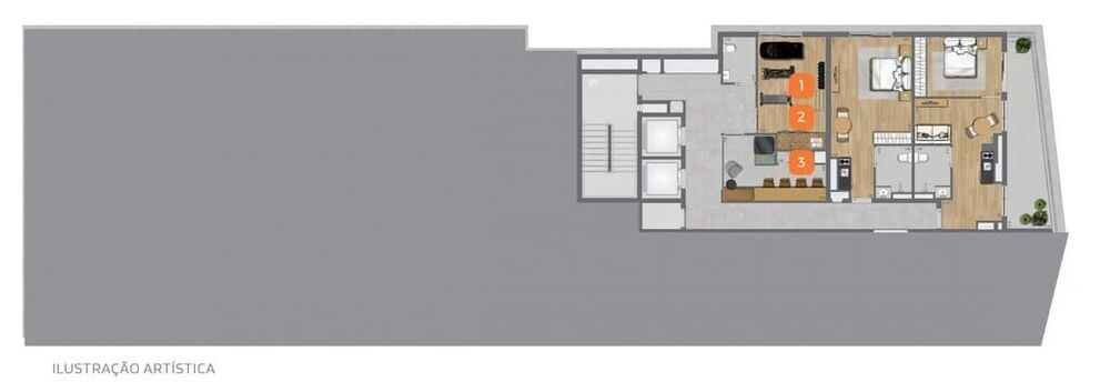 Apartamento, 1 quarto, 47 m² - Foto 8