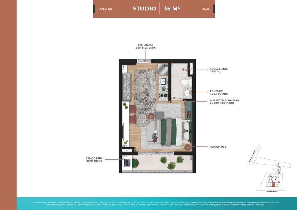 Apartamento, 1 quarto, 27 m² - Foto 4