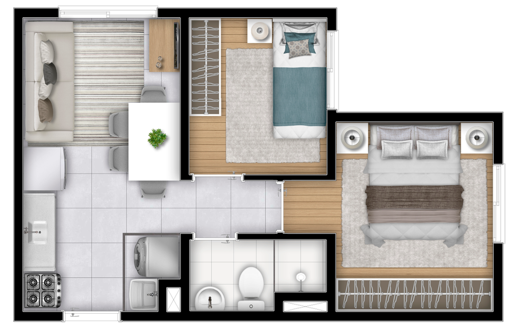Apartamento, 2 quartos, 32 m² - Foto 9