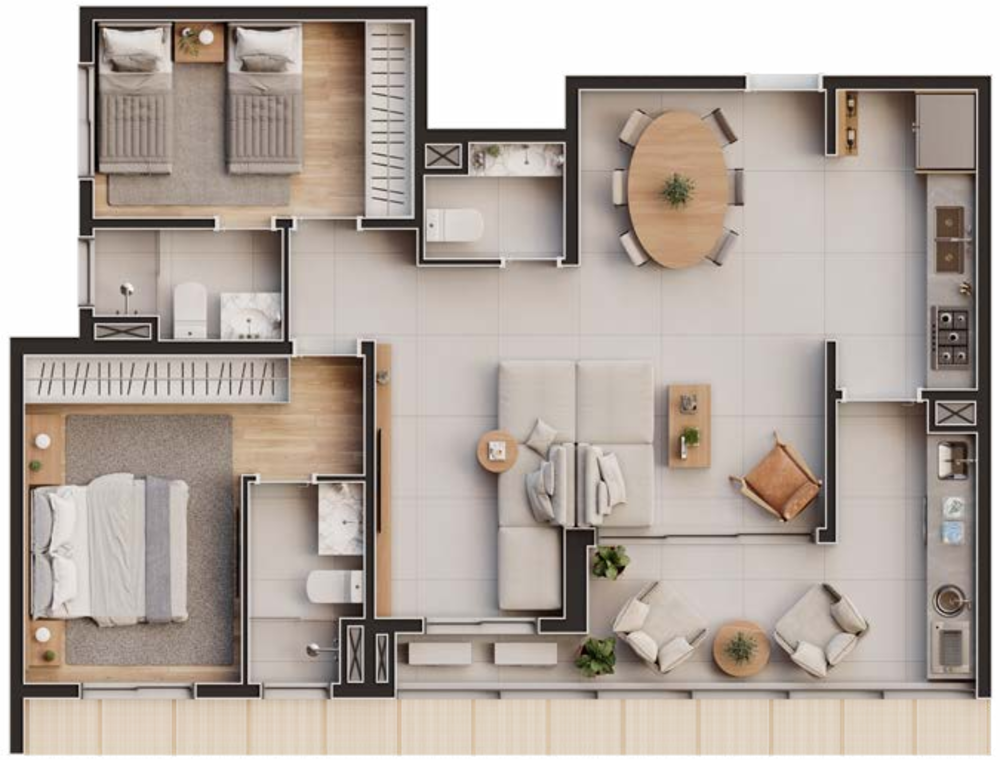 Cobertura, 3 quartos, 226 m² - Foto 3