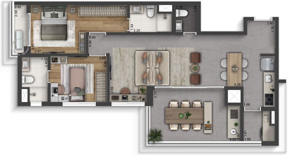 Apartamento, 3 quartos, 137 m² - Foto 3