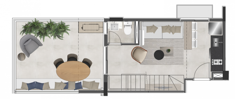 Cobertura à venda com 1 quarto, 64m² - Foto 1