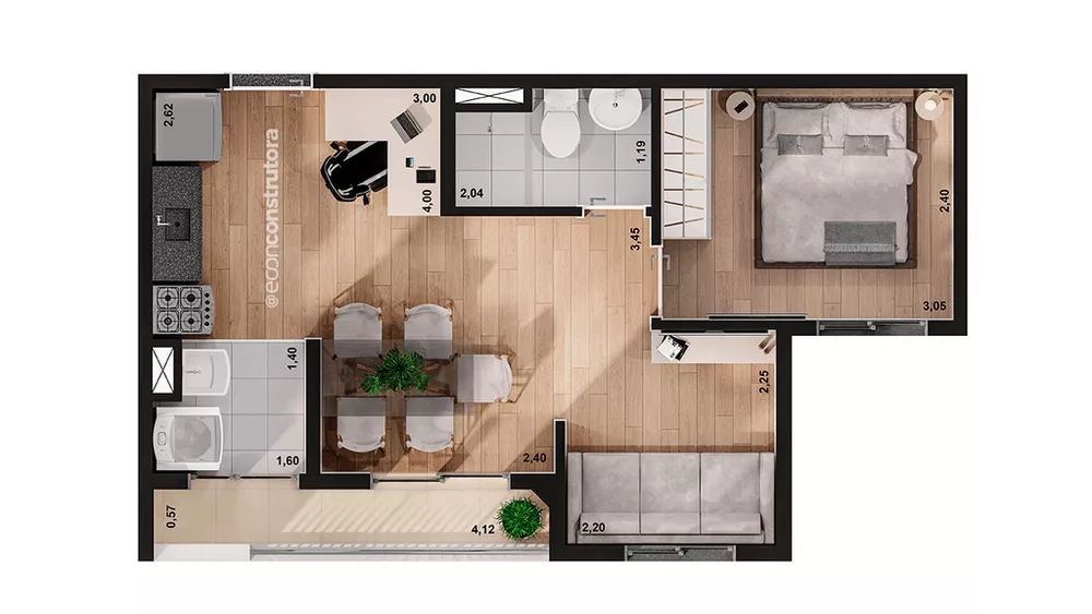 Apartamento, 2 quartos, 39 m² - Foto 11