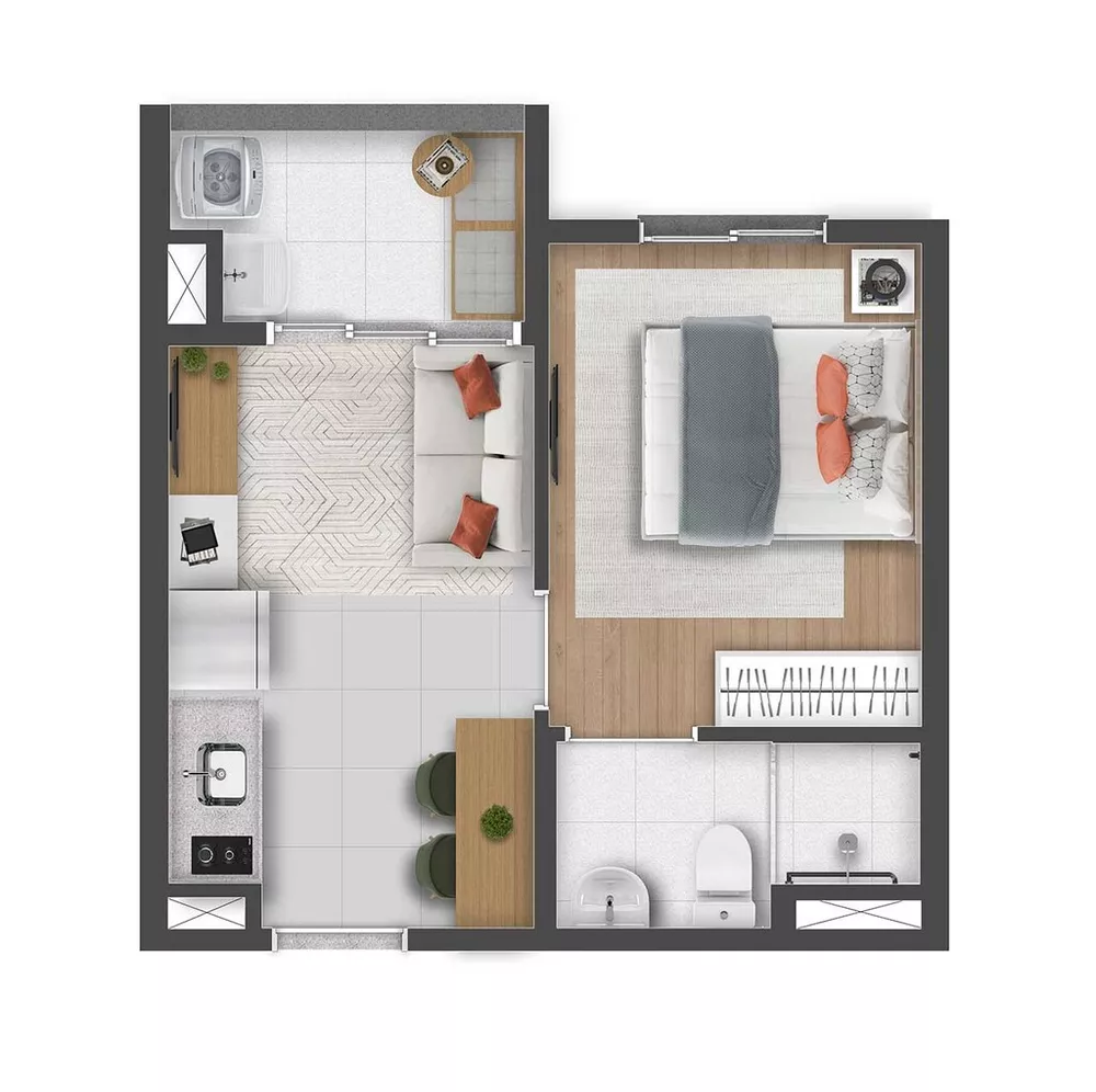 Apartamento, 1 quarto, 29 m² - Foto 6