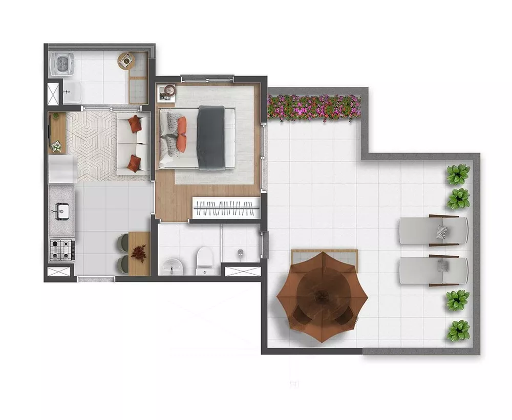 Apartamento, 1 quarto, 29 m² - Foto 4