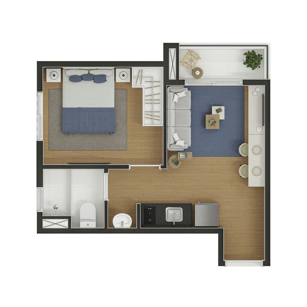 Apartamento, 1 quarto, 25 m² - Foto 15