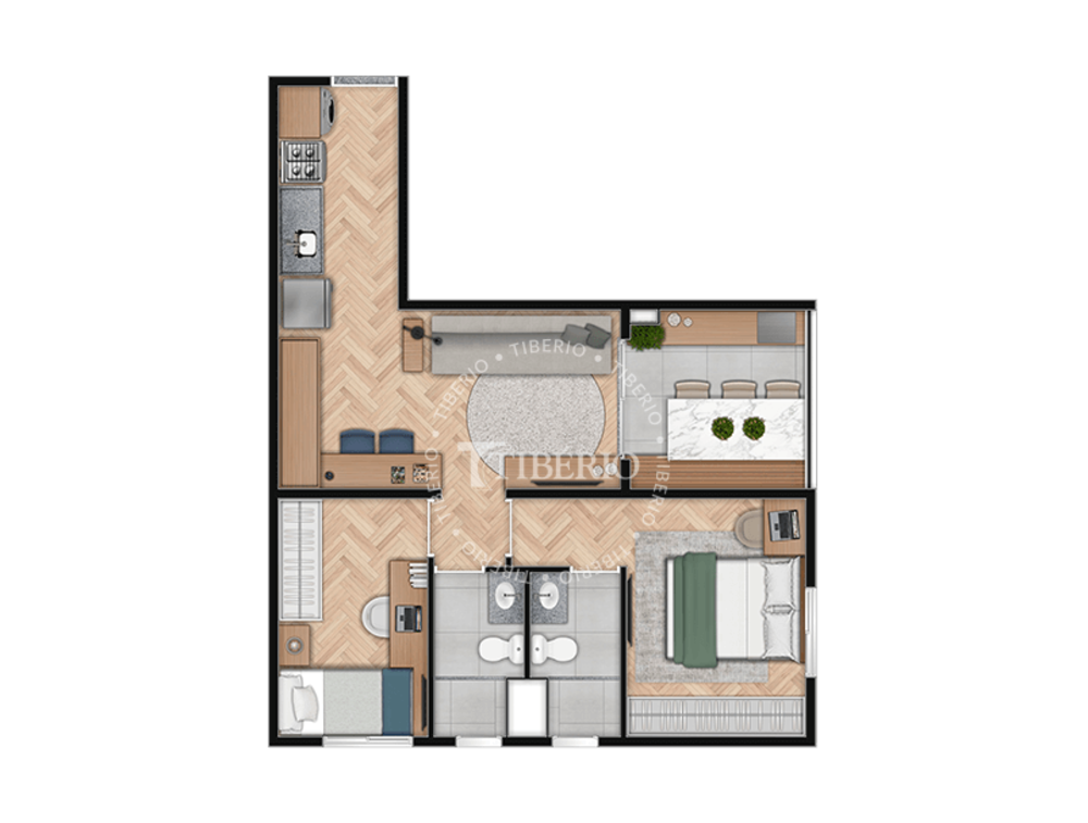 Apartamento à venda com 1 quarto, 35m² - Foto 7