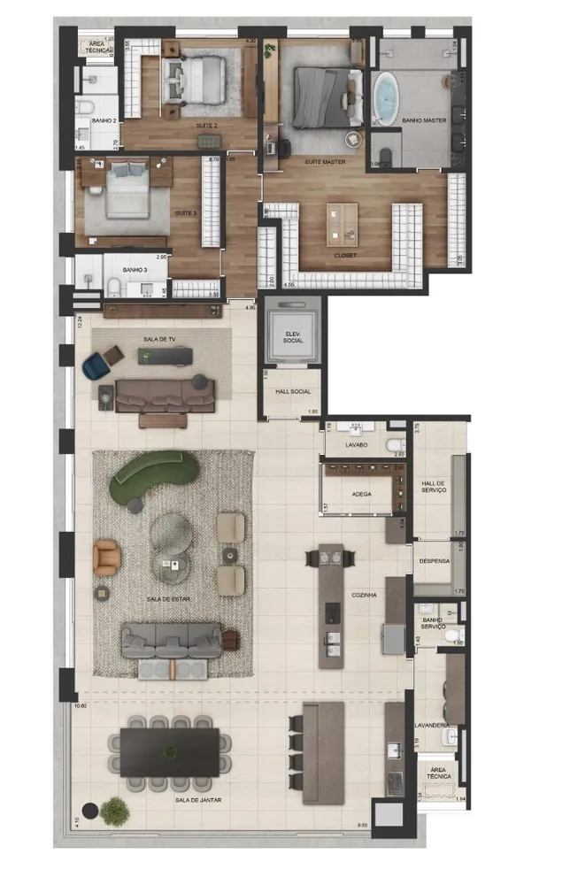 Apartamento, 3 quartos, 230 m² - Foto 4