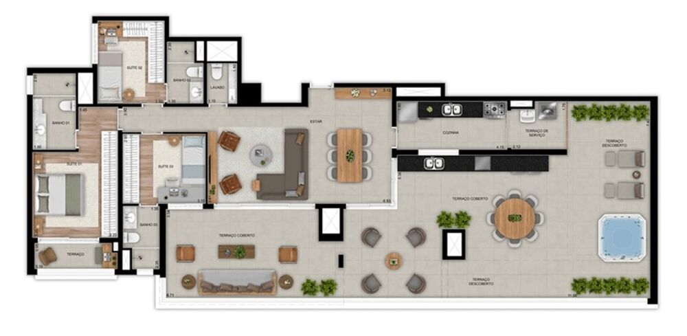 Apartamento, 3 quartos, 119 m² - Foto 2