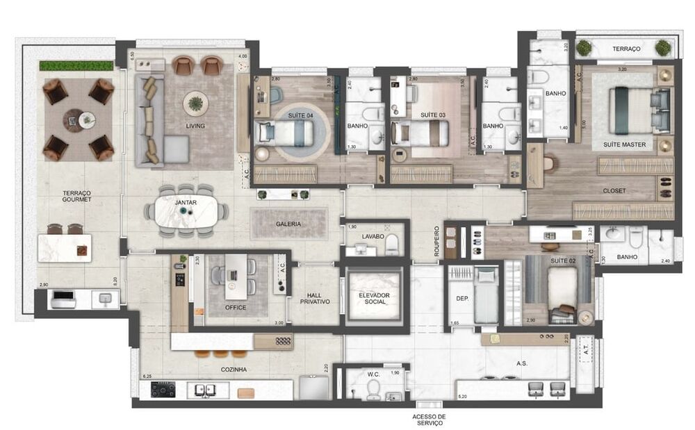 Apartamento, 4 quartos, 325 m² - Foto 14