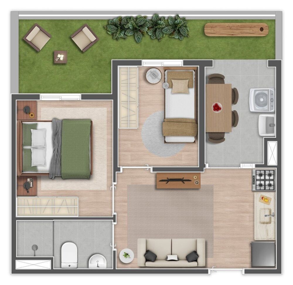 Apartamento, 2 quartos, 42 m² - Foto 8