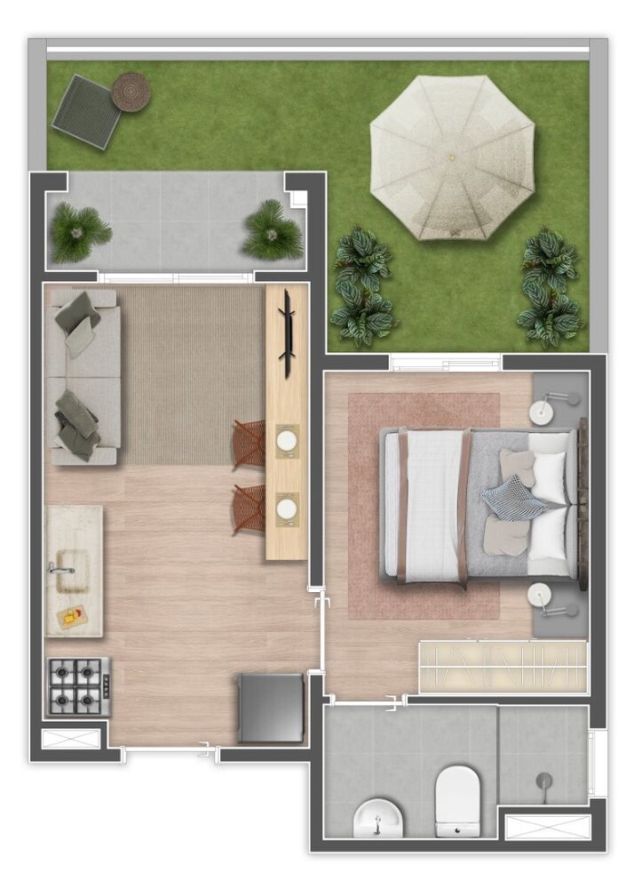 Apartamento, 2 quartos, 42 m² - Foto 10