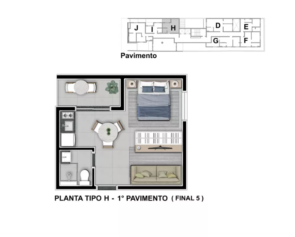 Apartamento, 1 quarto, 34 m² - Foto 13