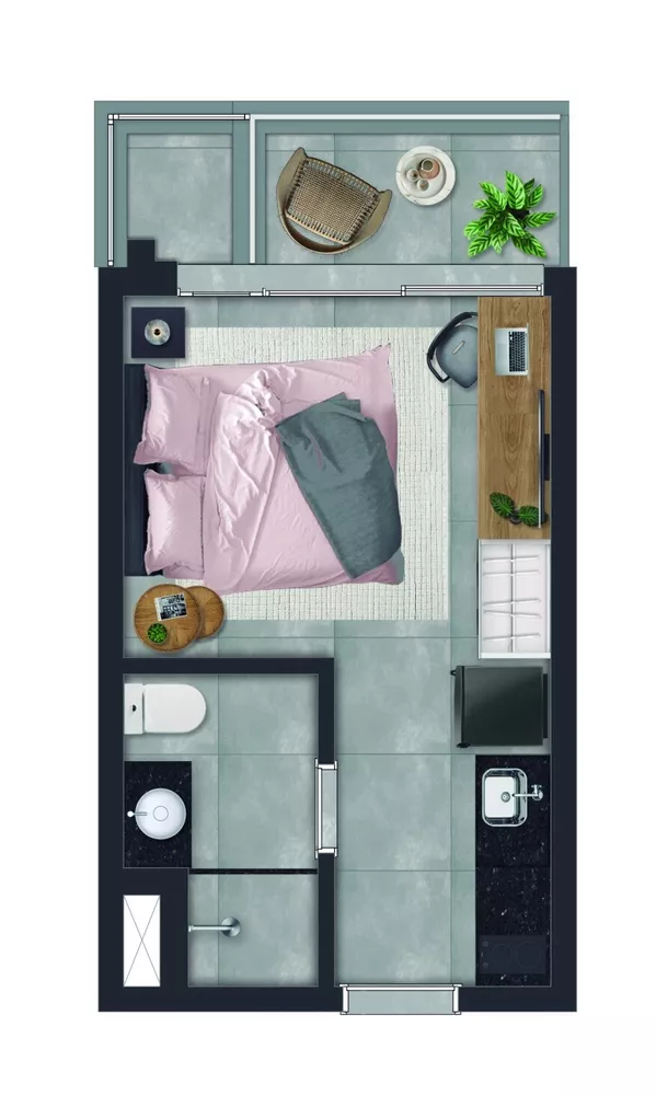 Apartamento, 1 quarto, 32 m² - Foto 7
