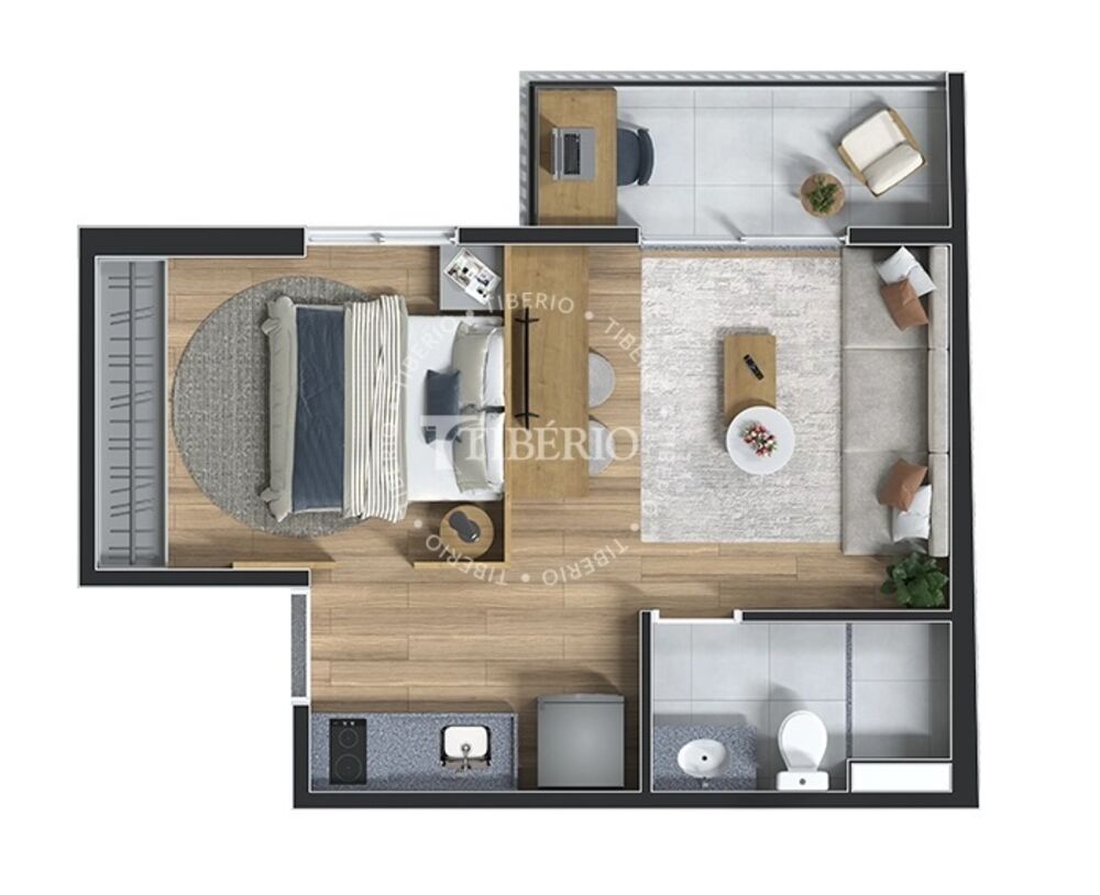 Apartamento, 1 quarto, 32 m² - Foto 12