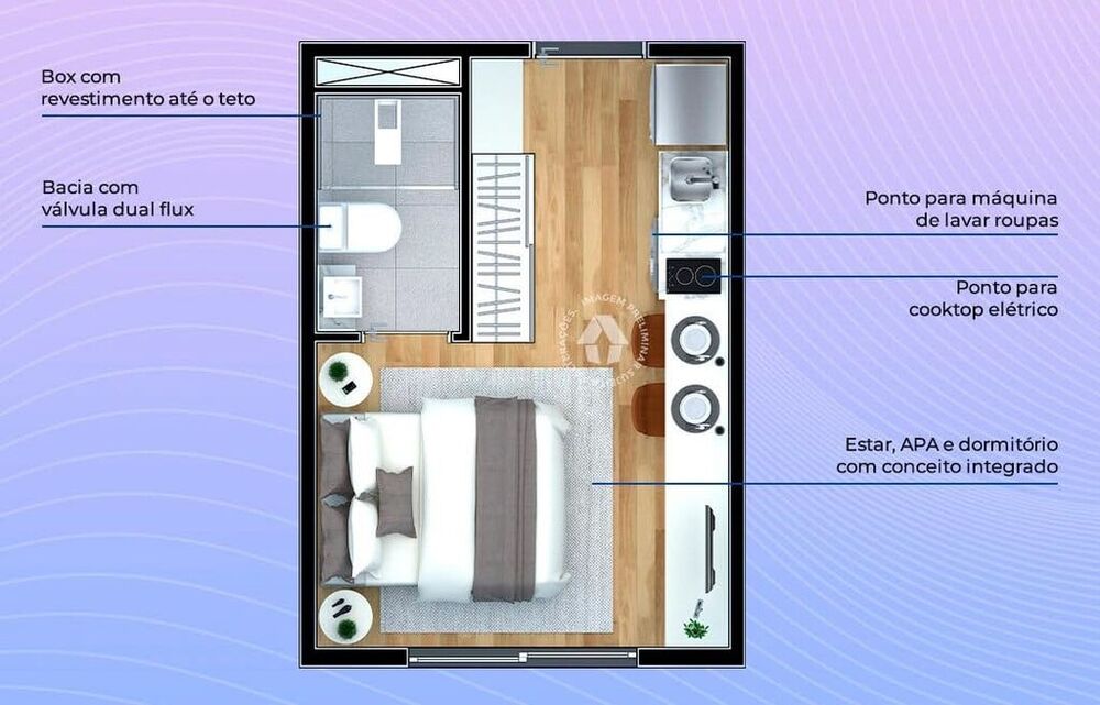 Apartamento, 2 quartos, 35 m² - Foto 4