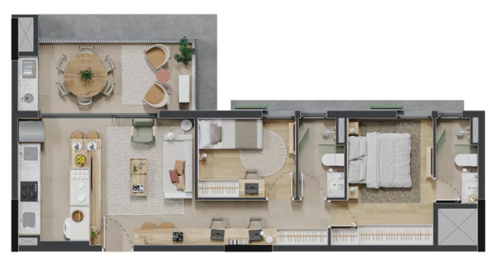 Apartamento, 3 quartos, 79 m² - Foto 3