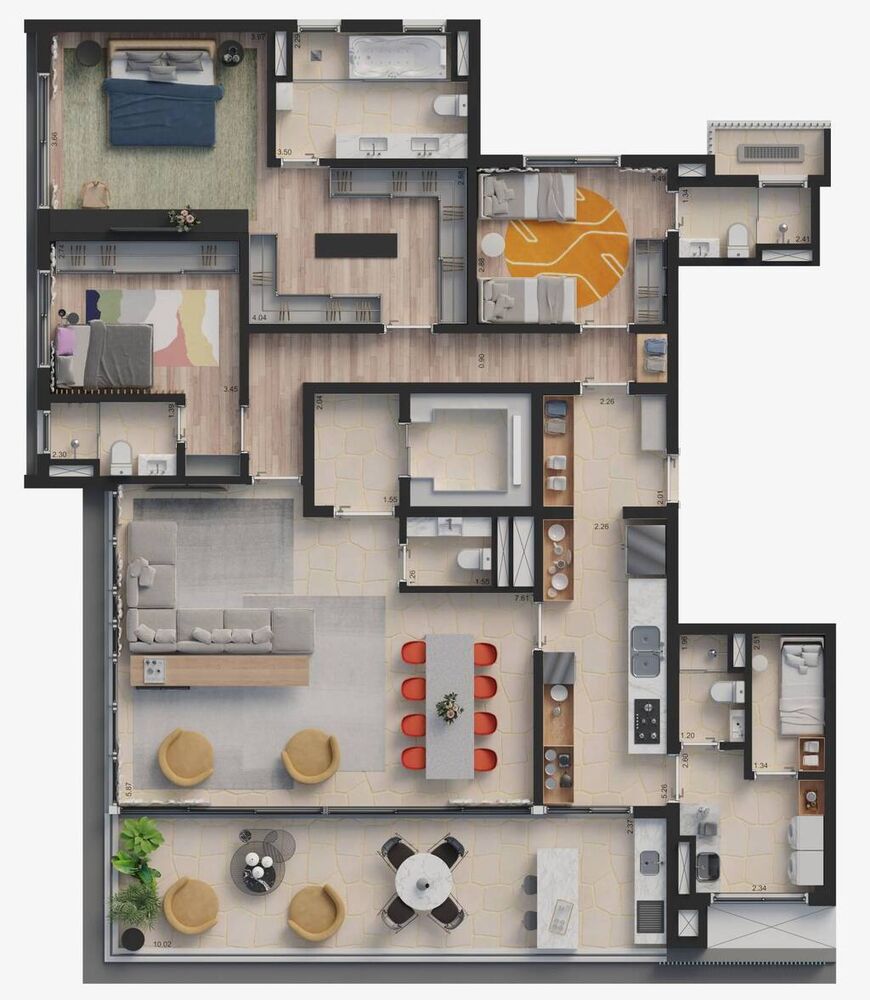 Apartamento, 4 quartos, 210 m² - Foto 3