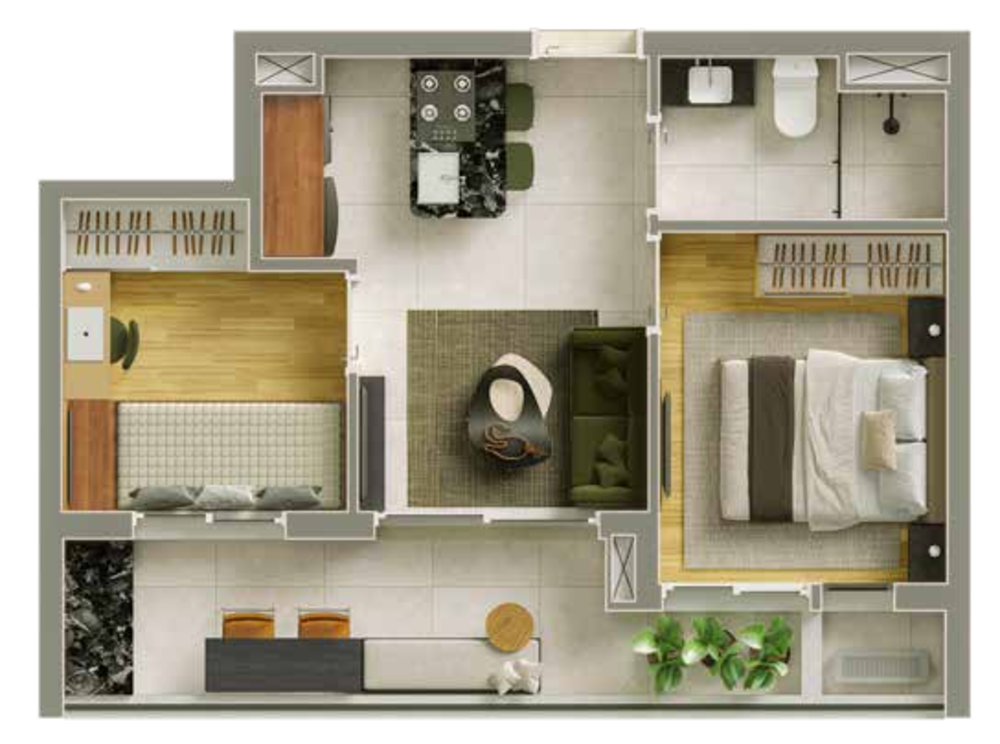 Apartamento, 1 quarto, 25 m² - Foto 9