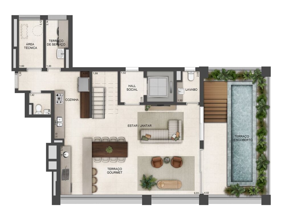 Cobertura à venda com 3 quartos, 239m² - Foto 4