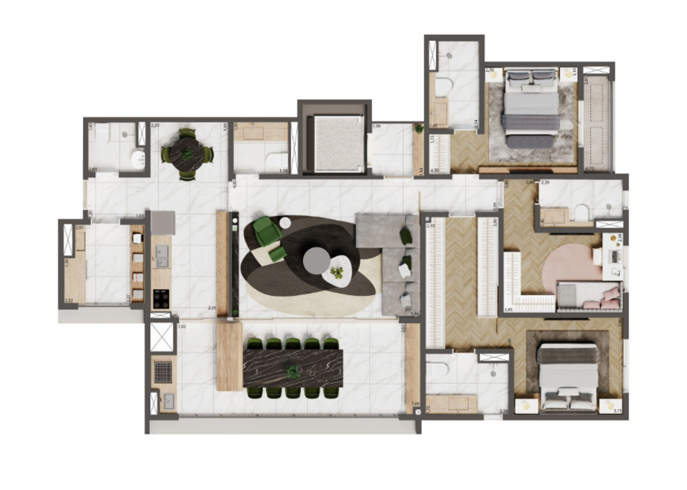 Apartamento, 3 quartos, 178 m² - Foto 13