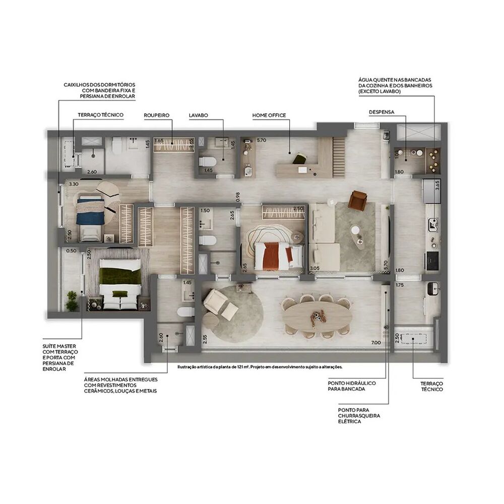 Apartamento, 2 quartos, 90 m² - Foto 2