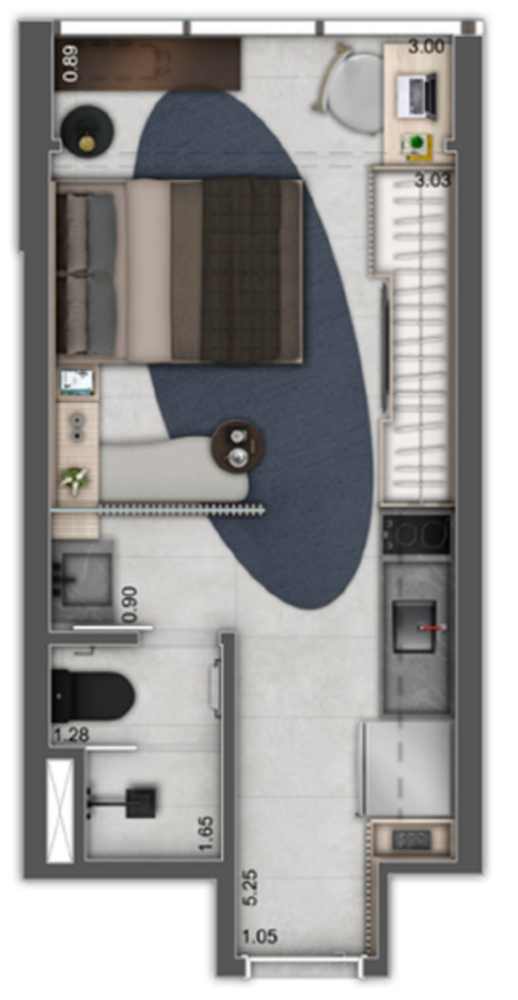 Apartamento, 1 quarto, 32 m² - Foto 12