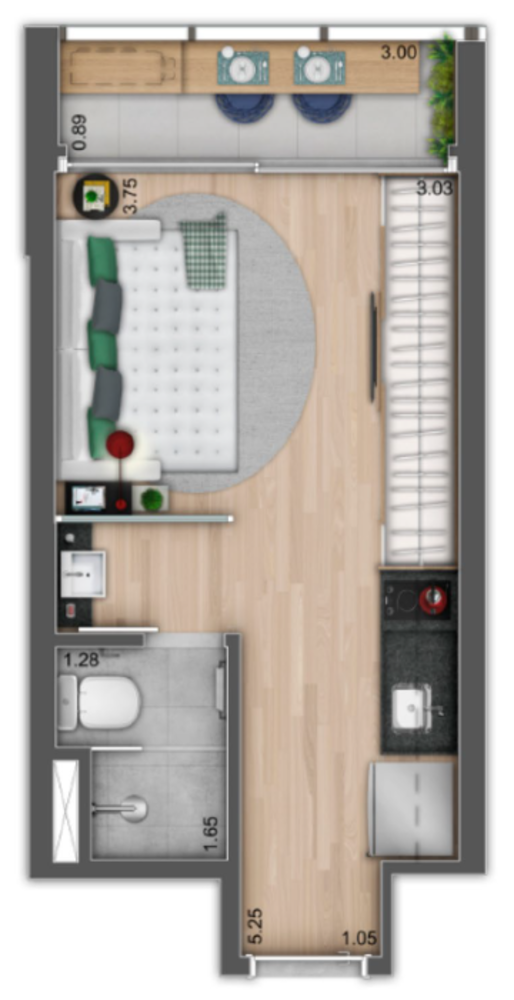 Apartamento, 1 quarto, 32 m² - Foto 11