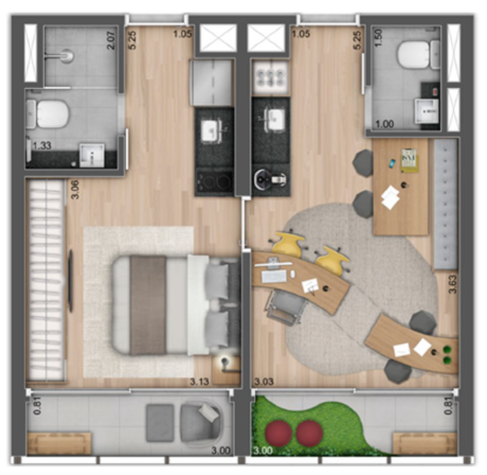 Apartamento, 1 quarto, 32 m² - Foto 19