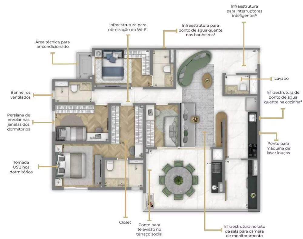 Apartamento, 2 quartos, 74 m² - Foto 11