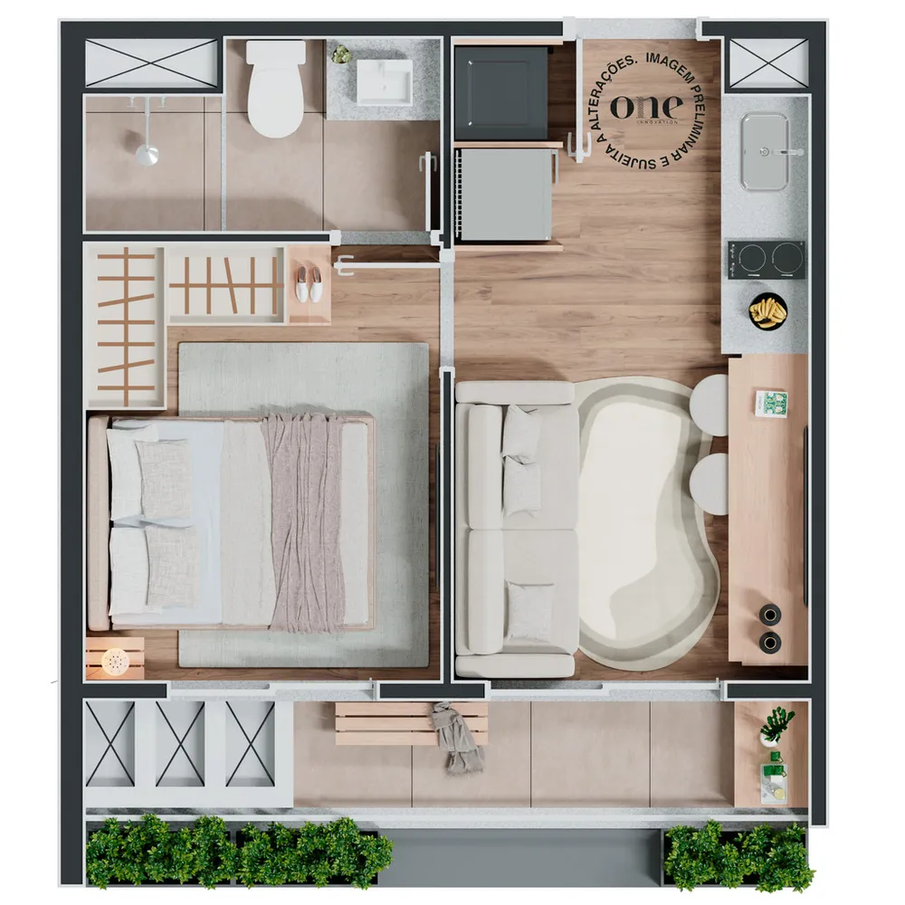 Apartamento, 1 quarto, 26 m² - Foto 4