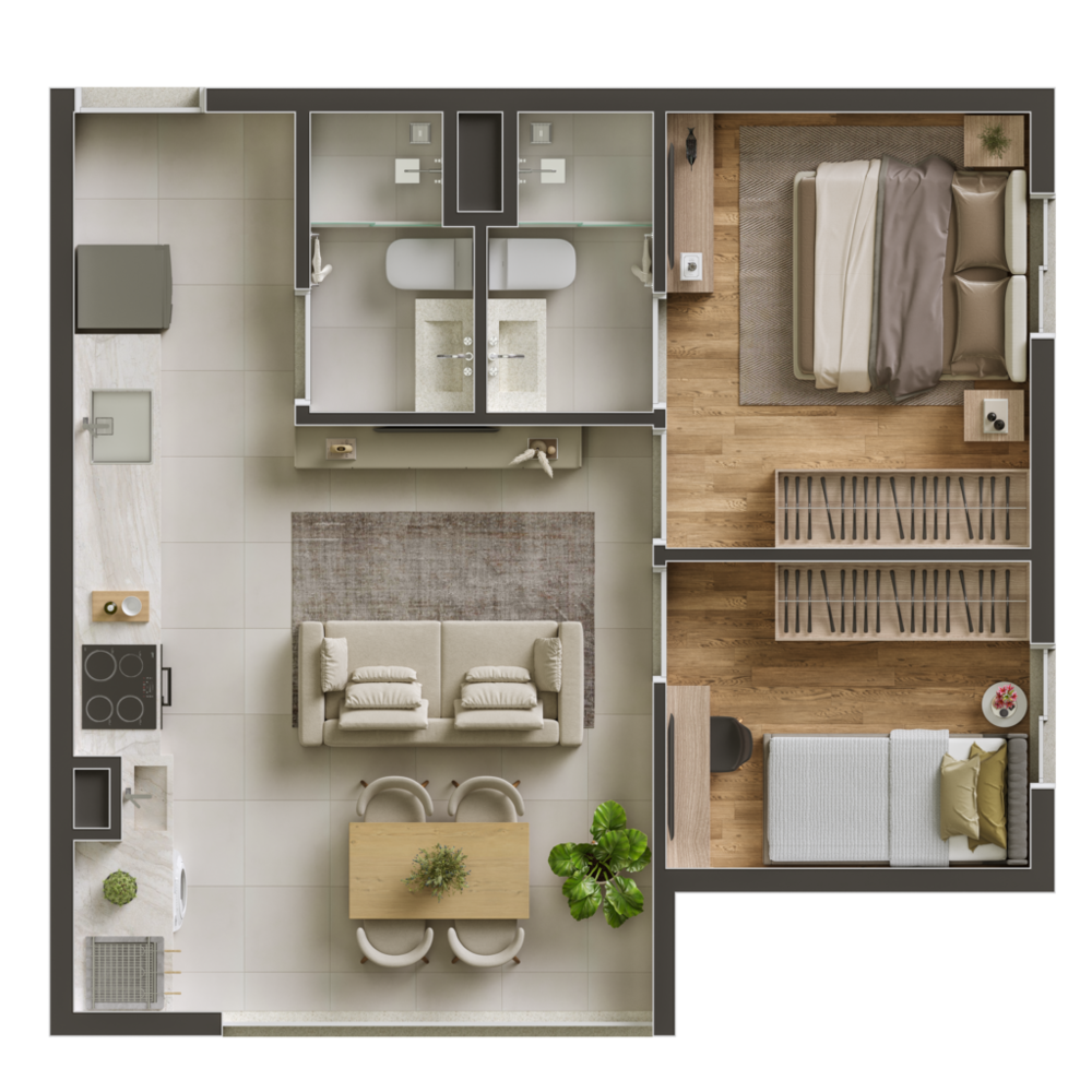 Apartamento, 2 quartos, 38 m² - Foto 6