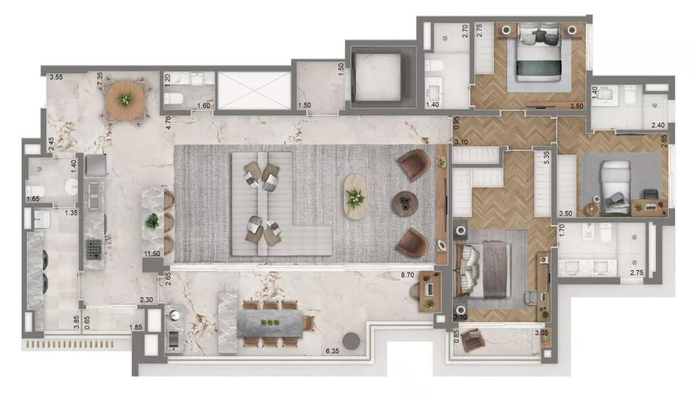 Cobertura, 4 quartos, 268 m² - Foto 31