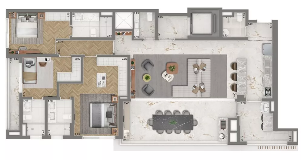 Cobertura, 4 quartos, 268 m² - Foto 26