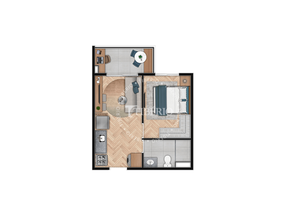 Apartamento, 1 quarto, 24 m² - Foto 4