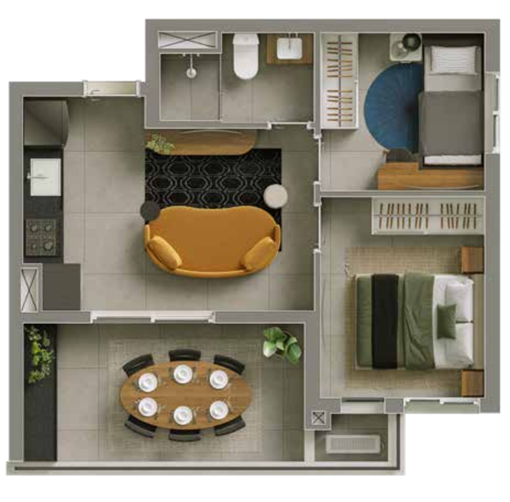 Apartamento, 1 quarto, 32 m² - Foto 7