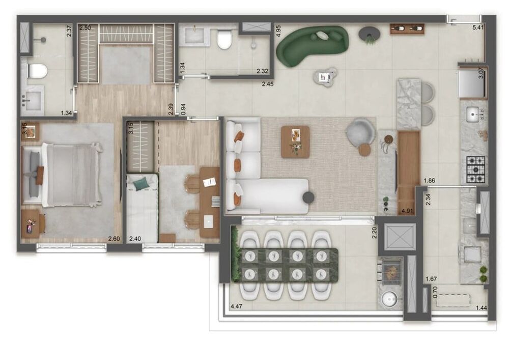 Apartamento, 3 quartos, 115 m² - Foto 2