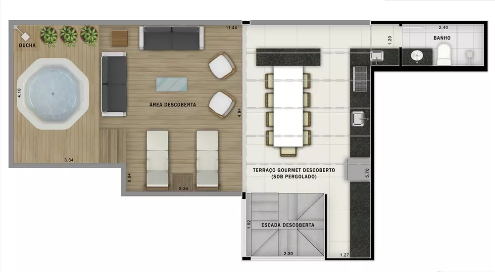 Cobertura, 2 quartos, 101 m² - Foto 12