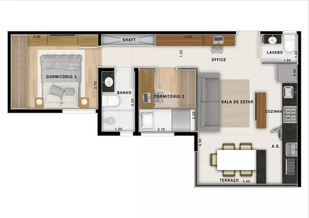 Cobertura, 2 quartos, 101 m² - Foto 5