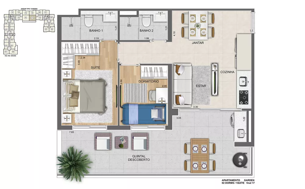 Apartamento, 2 quartos, 50 m² - Foto 31