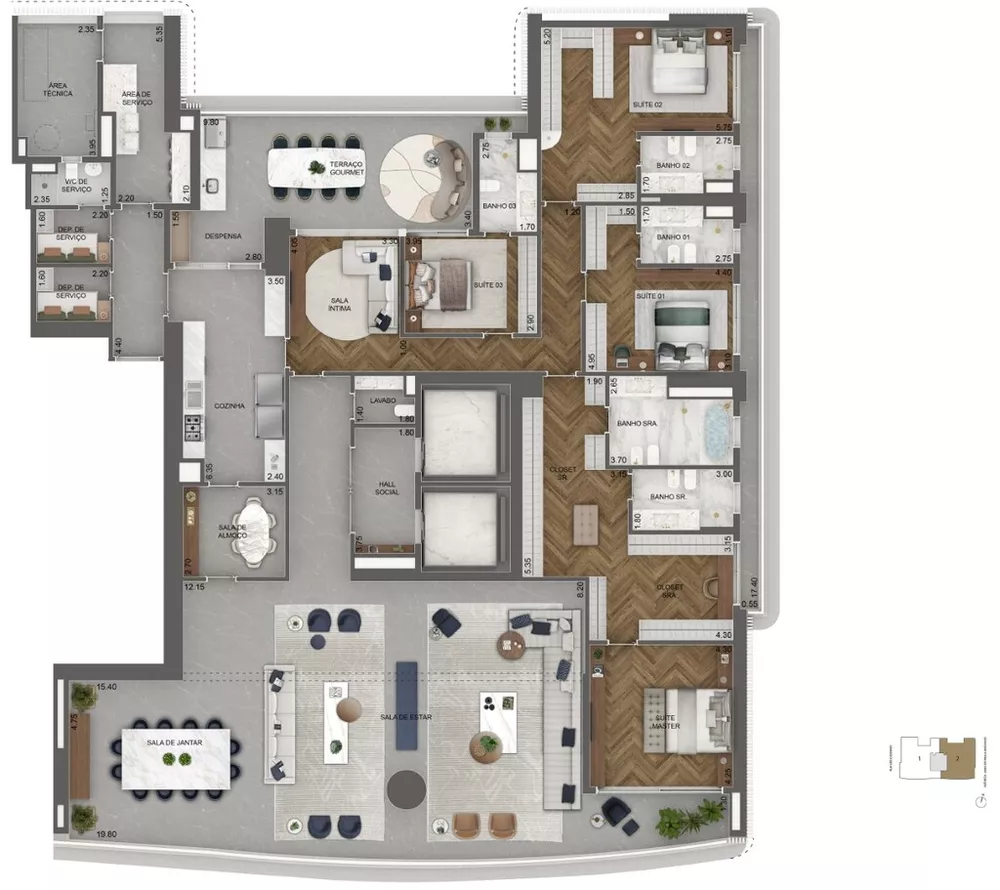 Apartamento, 4 quartos, 639 m² - Foto 21