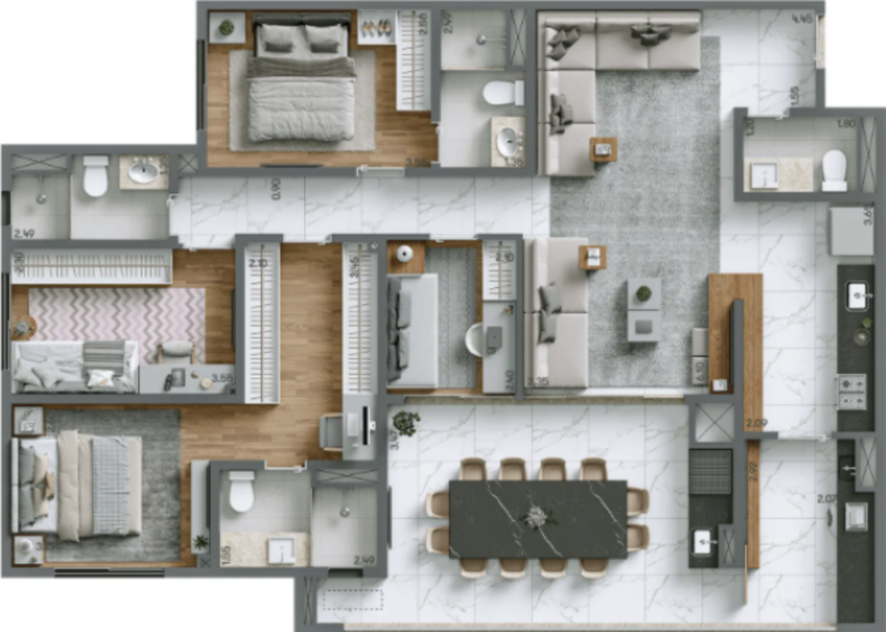 Apartamento, 2 quartos, 72 m² - Foto 4