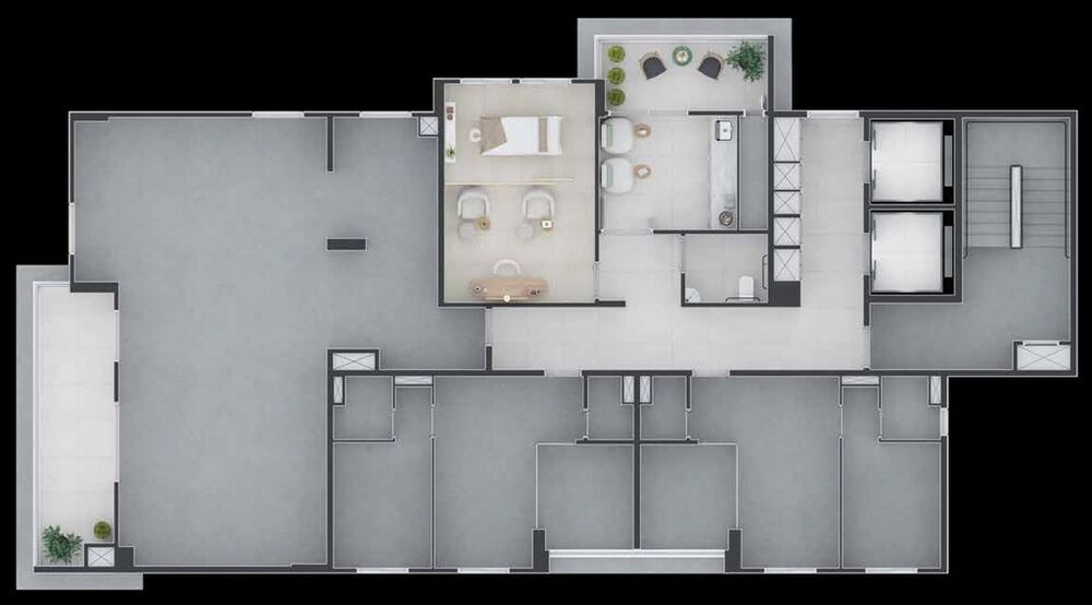 Apartamento, 1 quarto, 36 m² - Foto 2