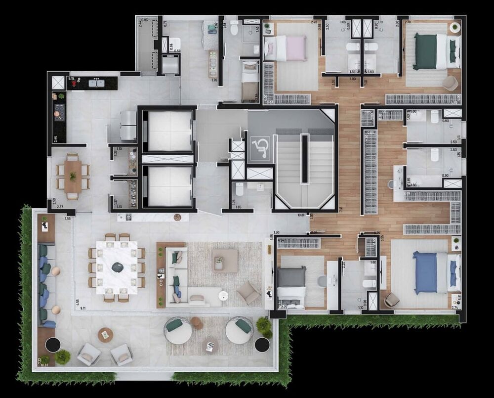 Apartamento, 4 quartos, 276 m² - Foto 4