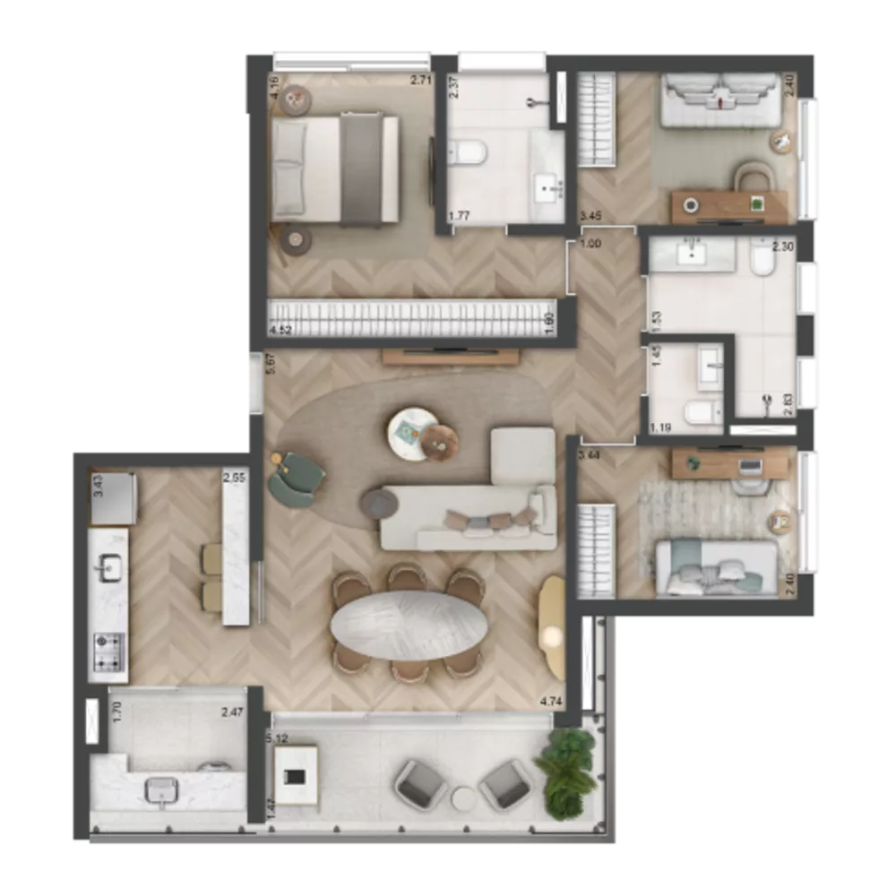 Apartamento, 1 quarto, 33 m² - Foto 7
